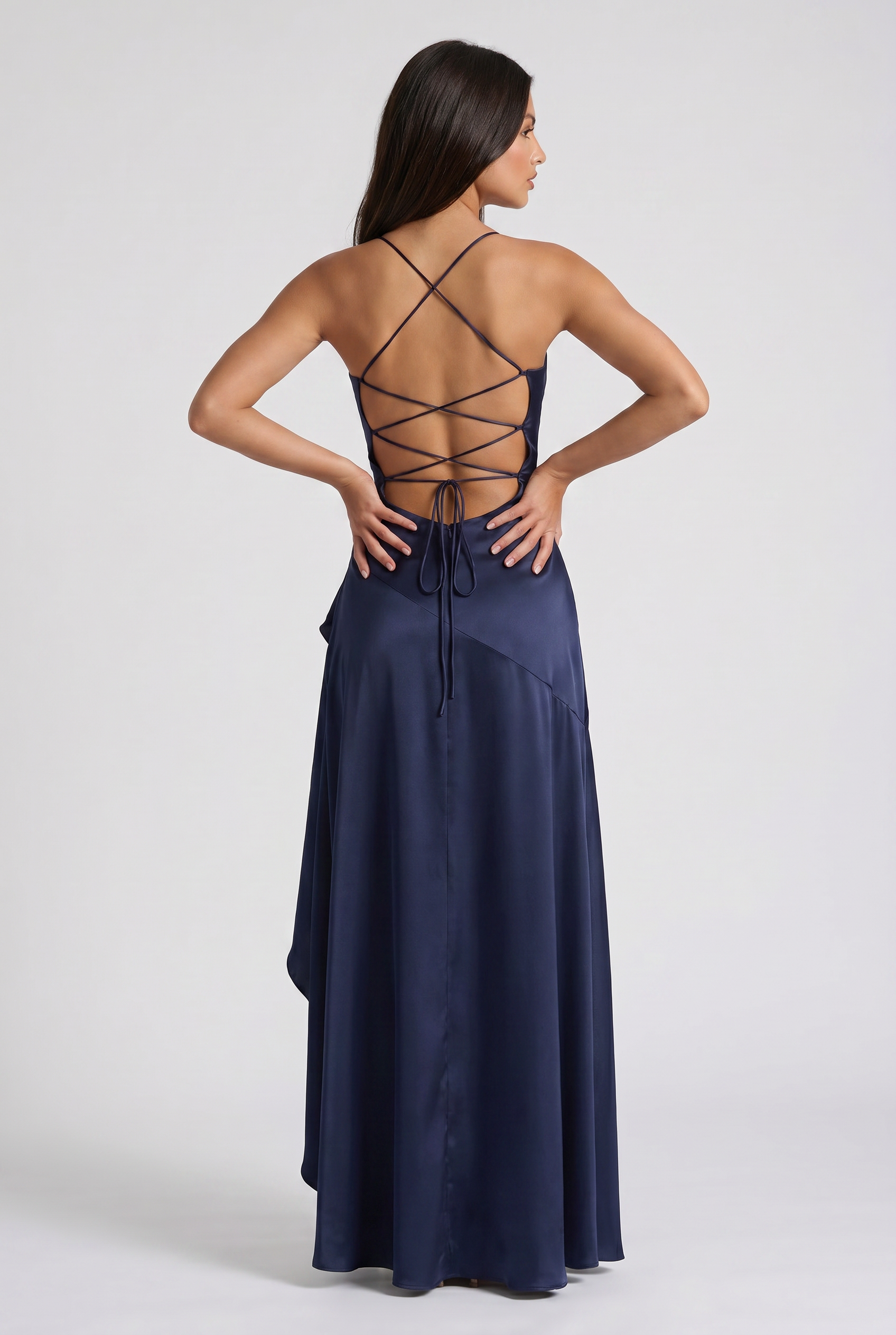 Ruby - Asymmetrical Draped Maxi Dress