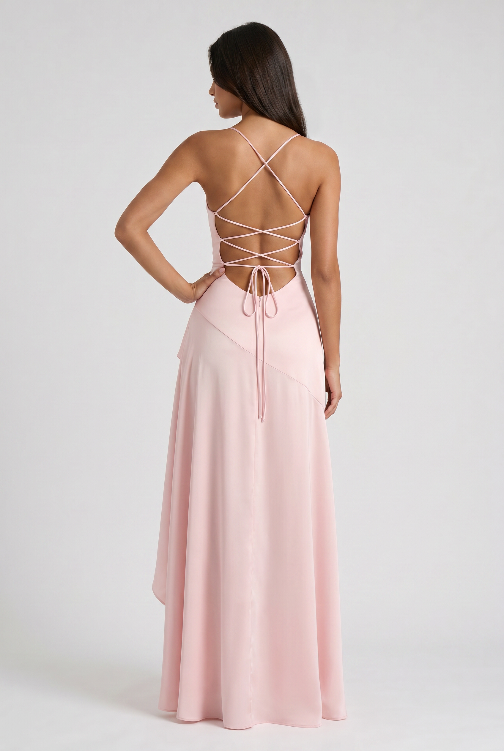 Ruby - Asymmetrical Draped Maxi Dress