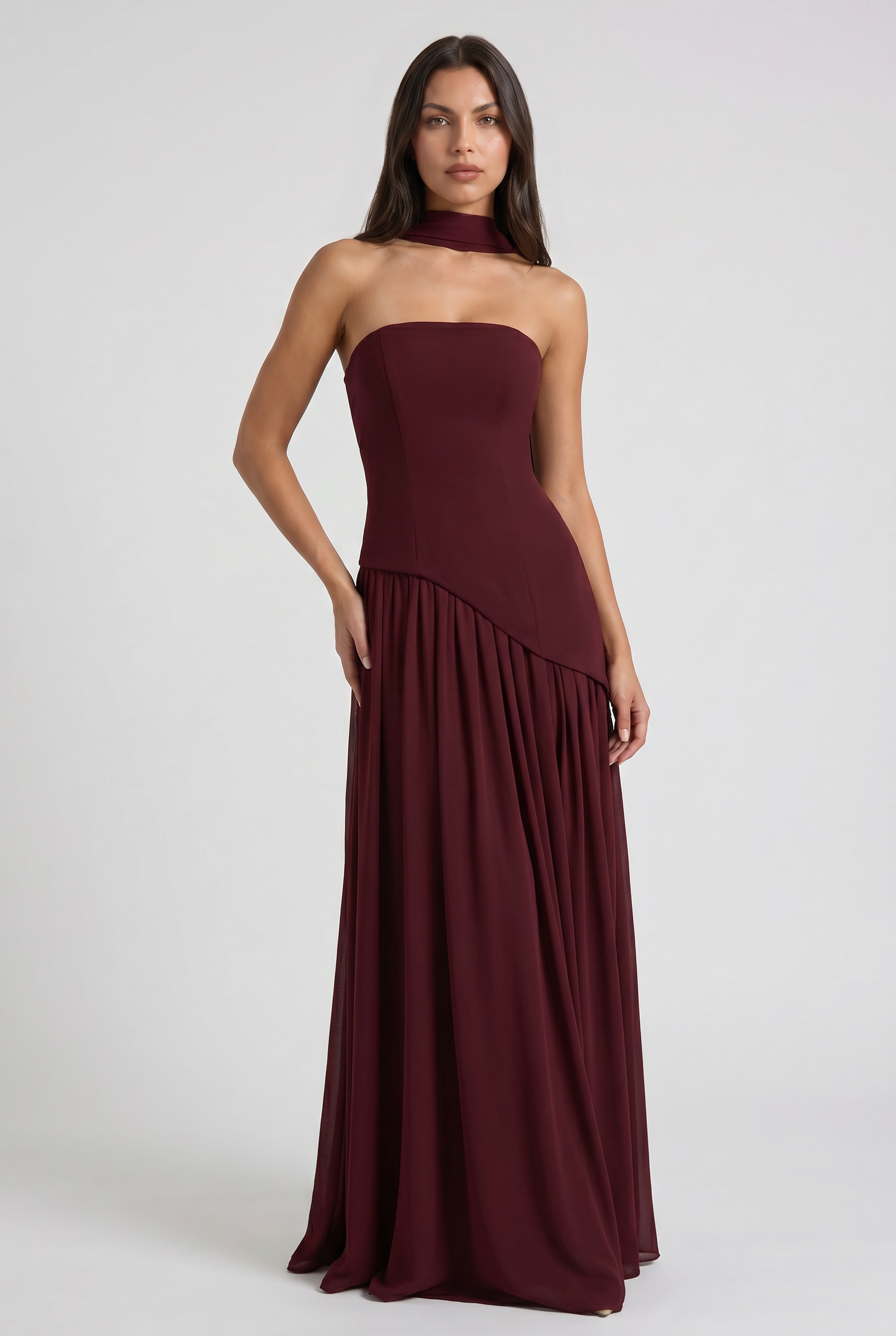Sofia - Open Back Maxi Dress