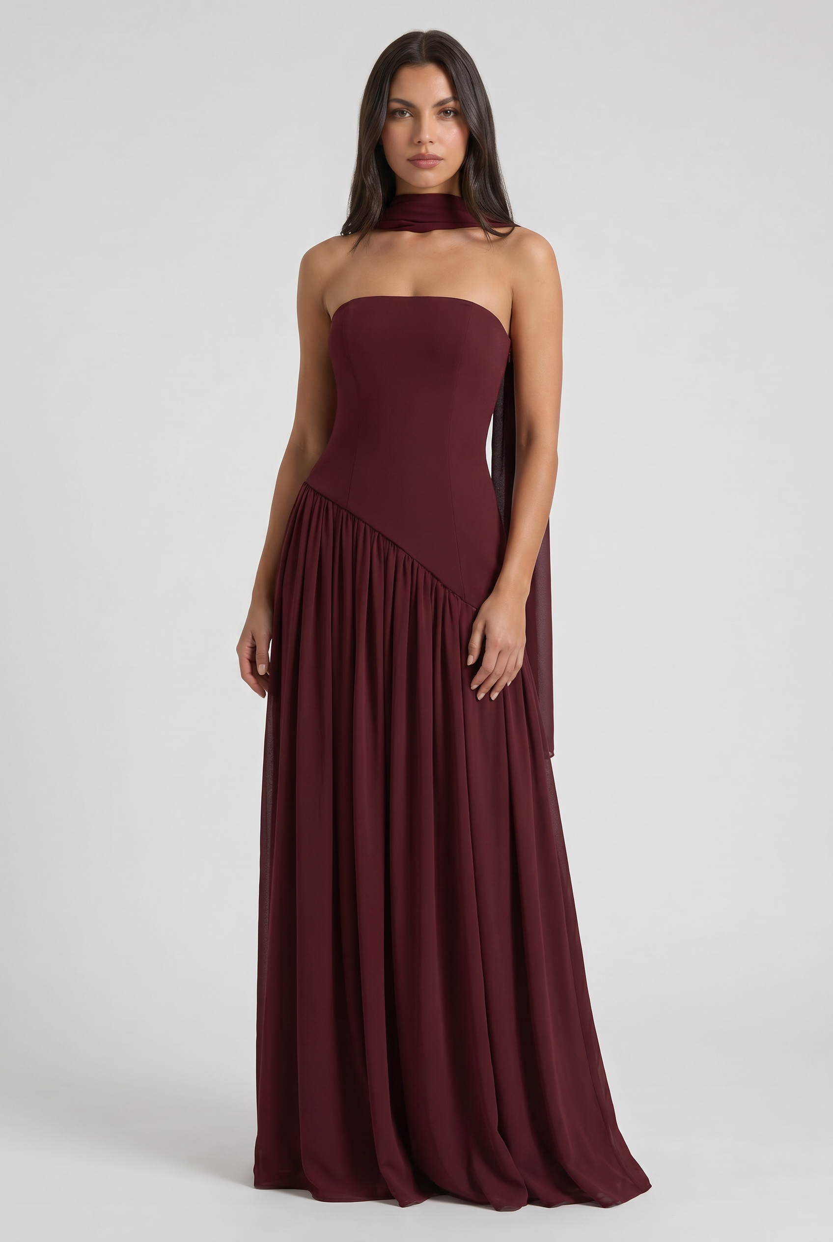 Sofia - Open Back Maxi Dress
