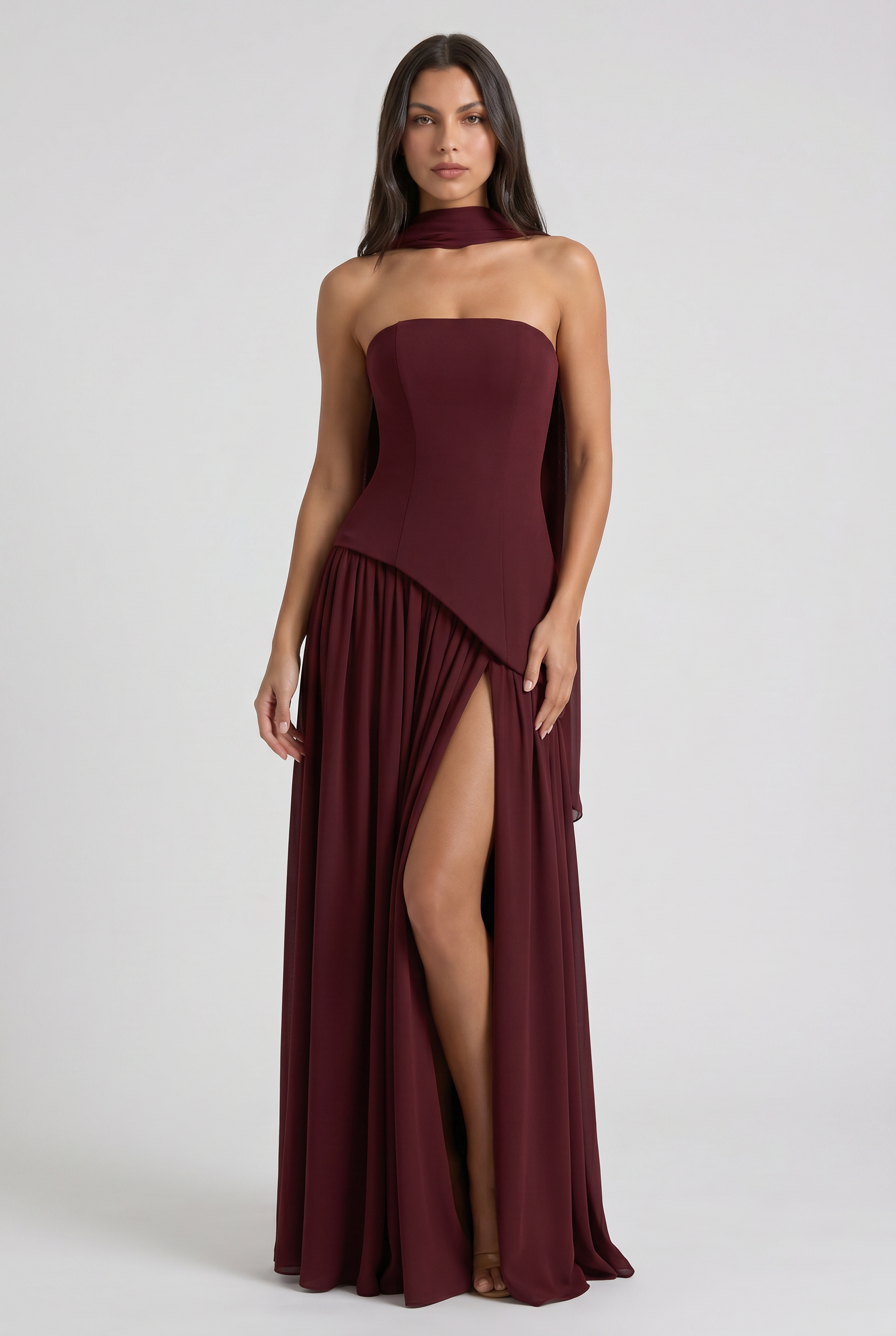 Sofia - Open Back Maxi Dress