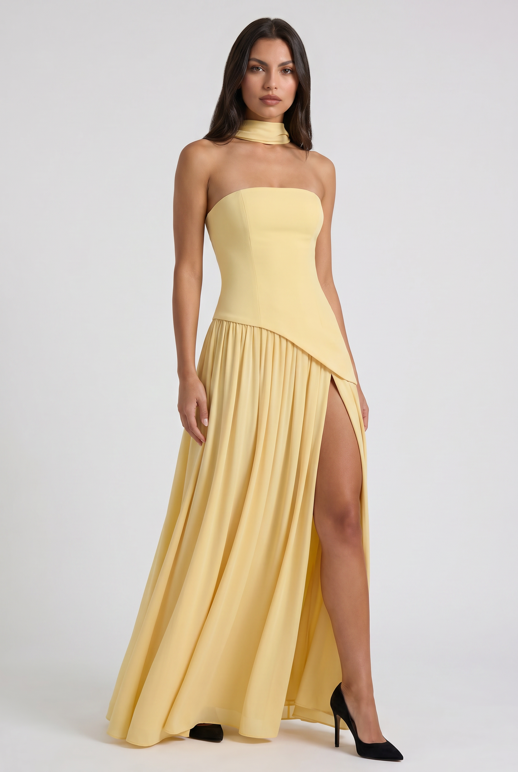 Sofia - Open Back Maxi Dress