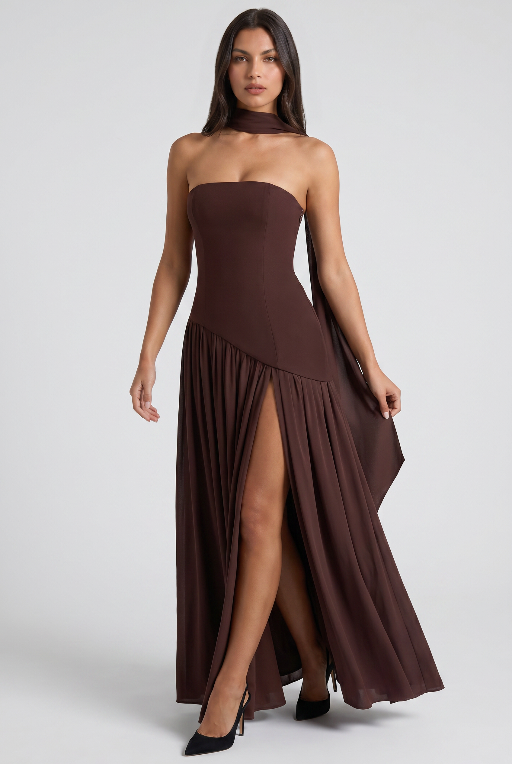 Sofia - Open Back Maxi Dress