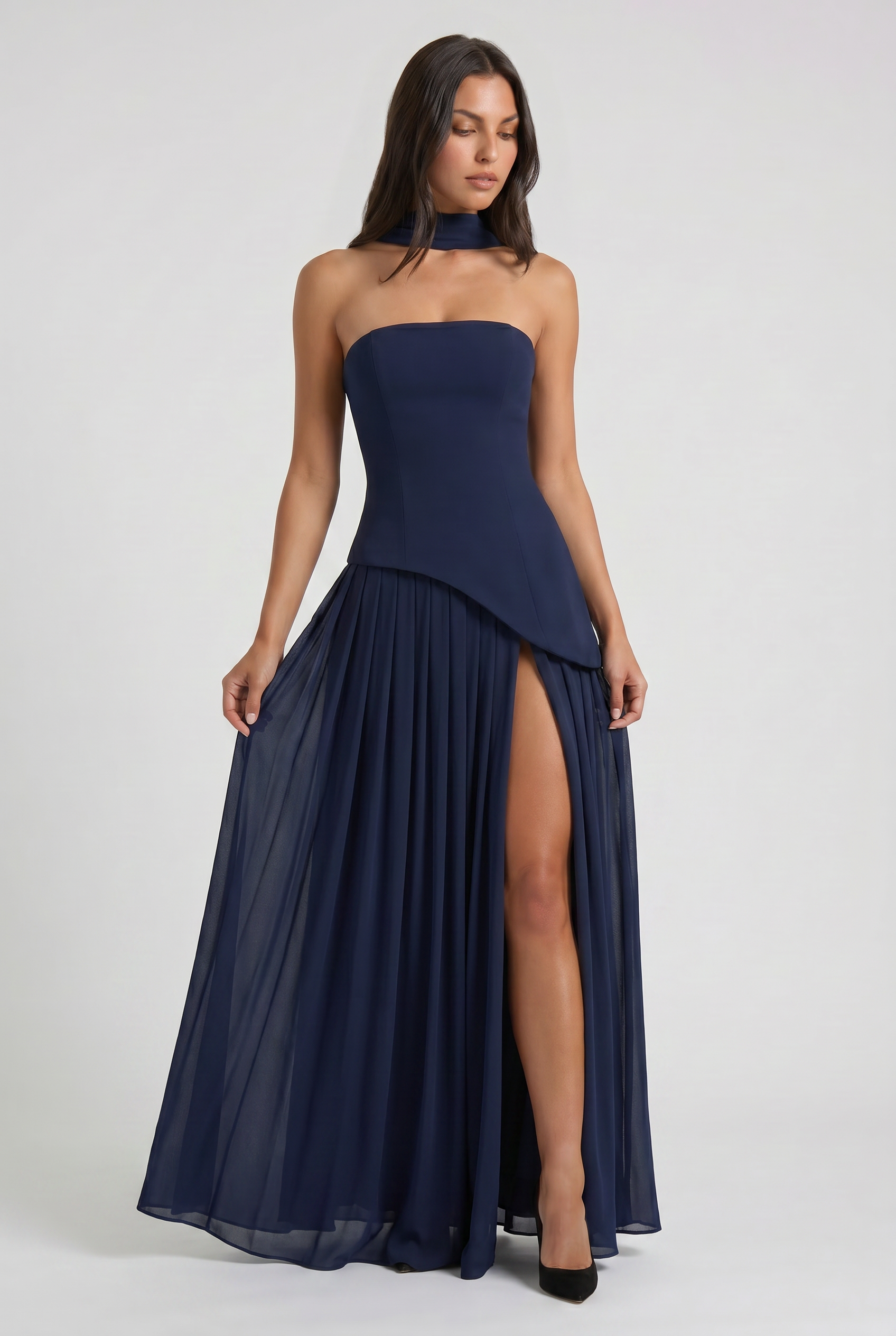 Sofia - Open Back Maxi Dress