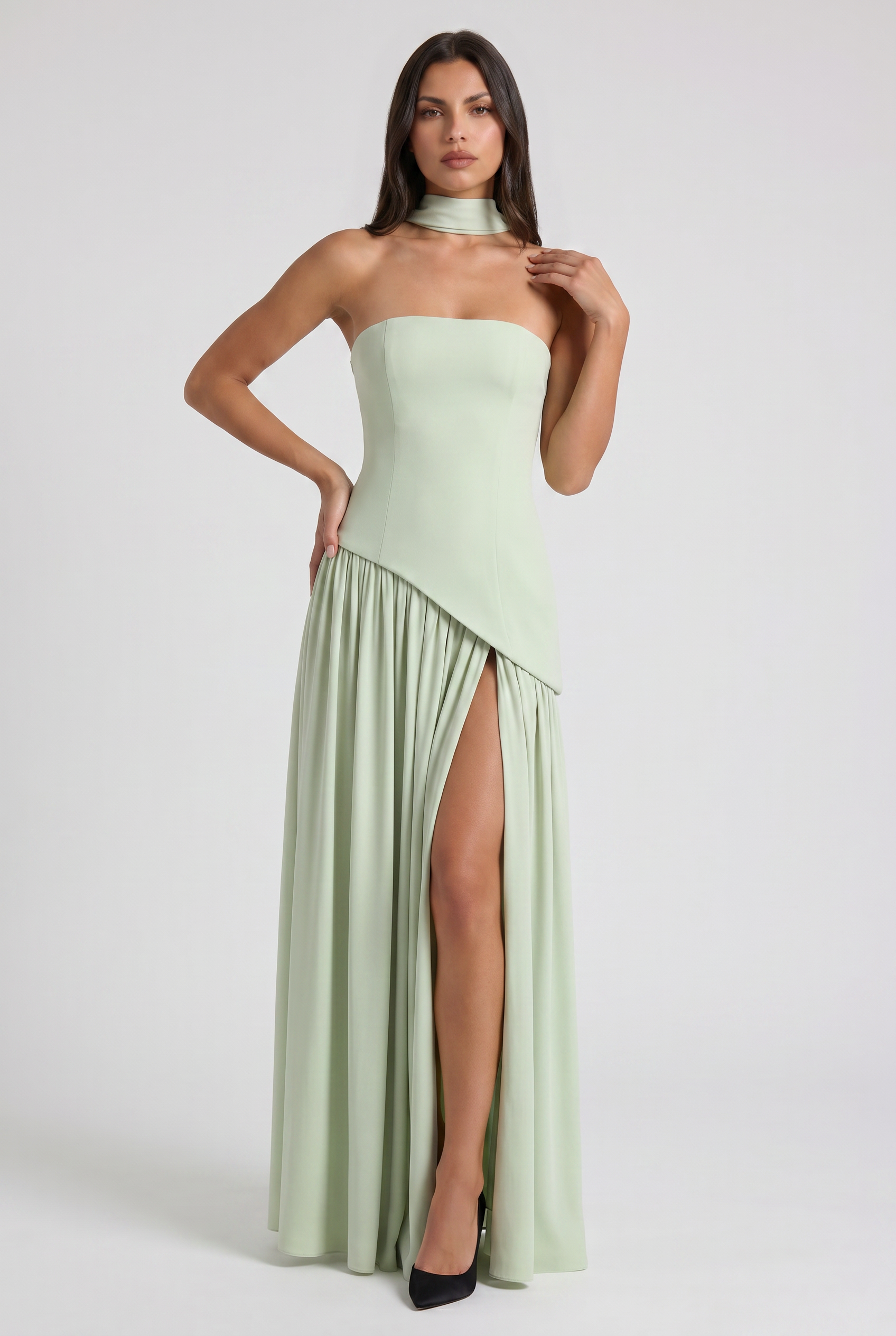 Sofia - Open Back Maxi Dress