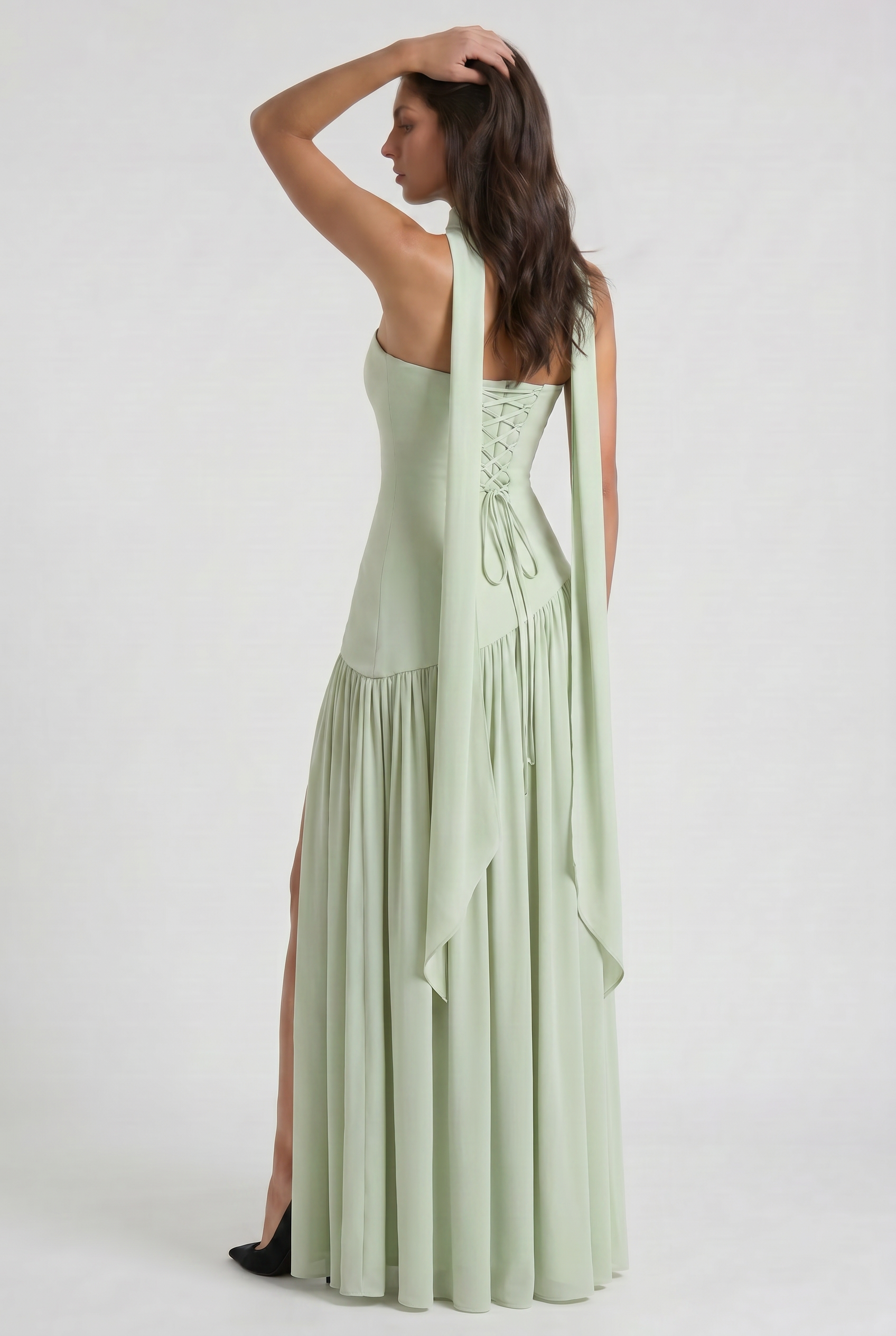 Sofia - Open Back Maxi Dress