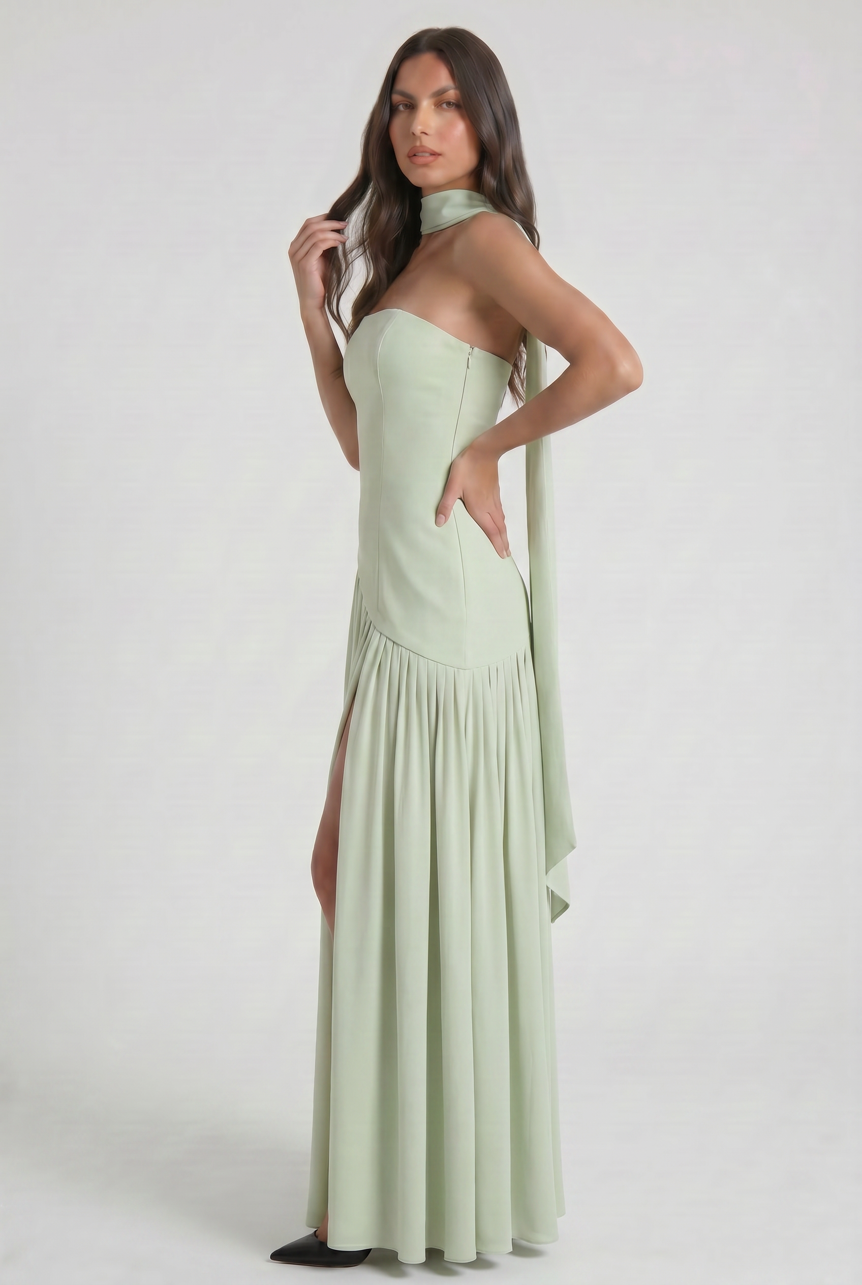 Sofia - Open Back Maxi Dress