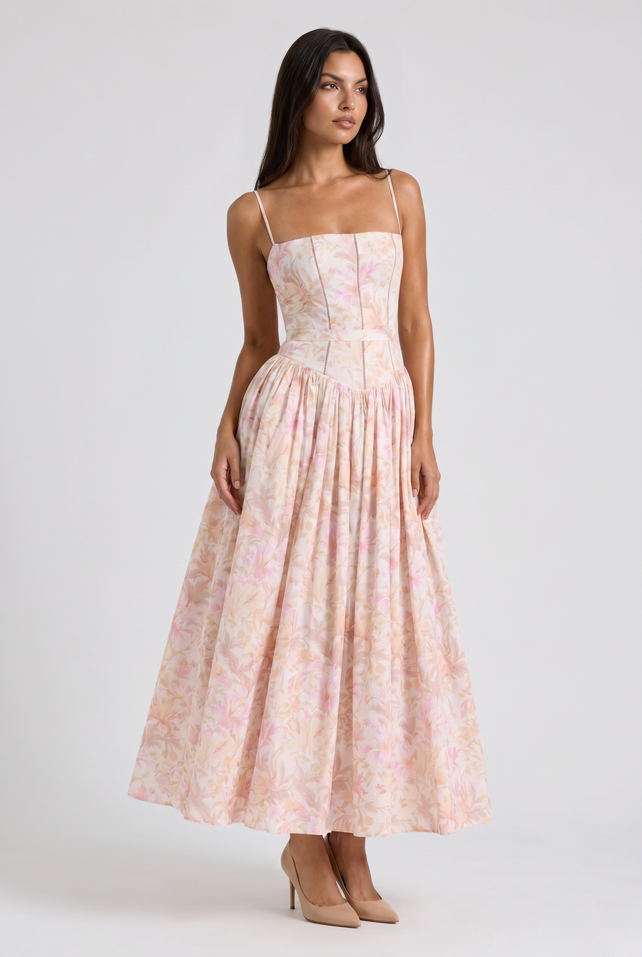 Evie - Flowing Floral Summer Dress