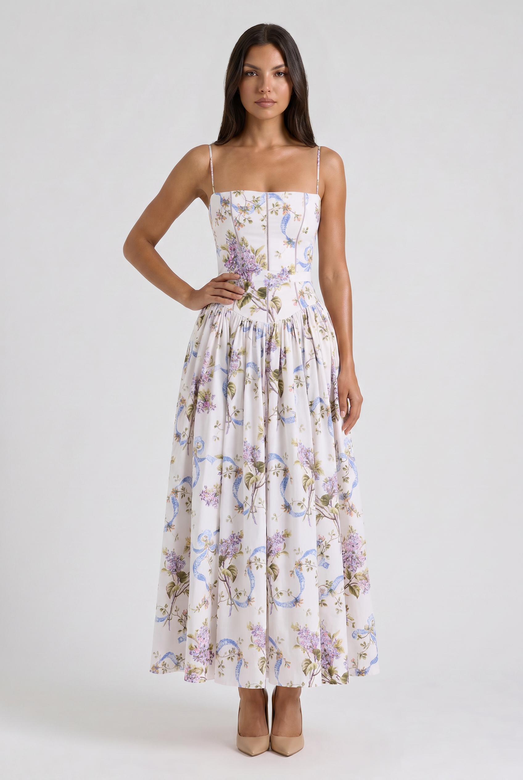 Evie - Flowing Floral Summer Dress