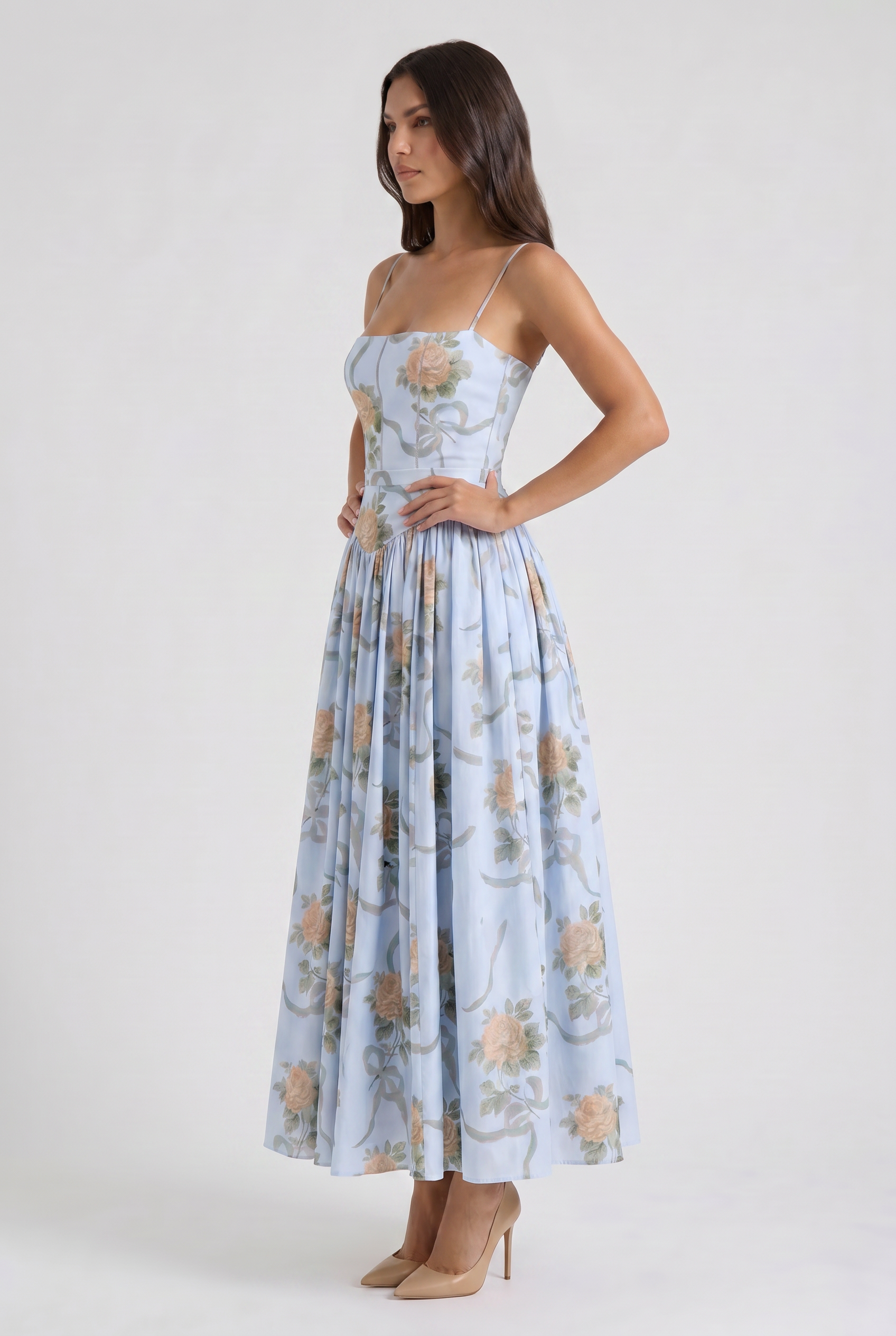 Evie - Flowing Floral Summer Dress