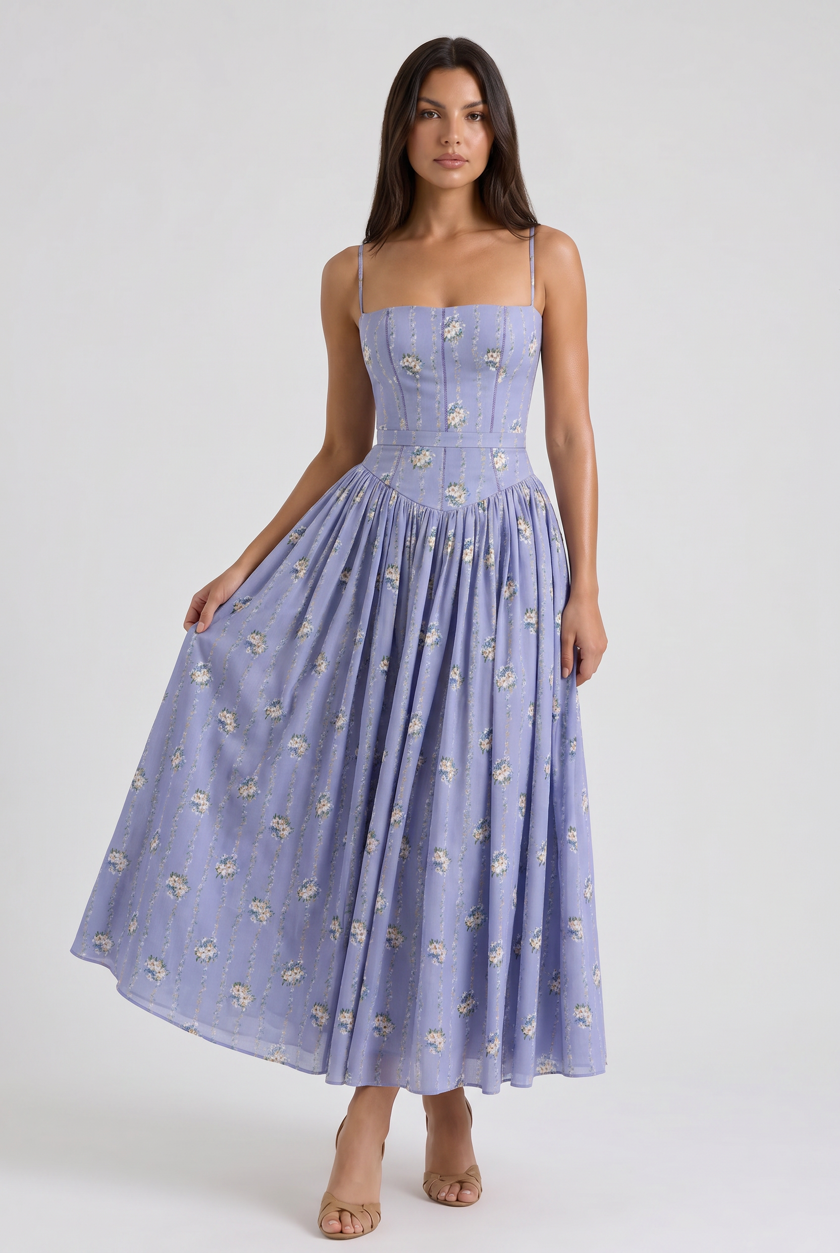 Evie - Flowing Floral Summer Dress