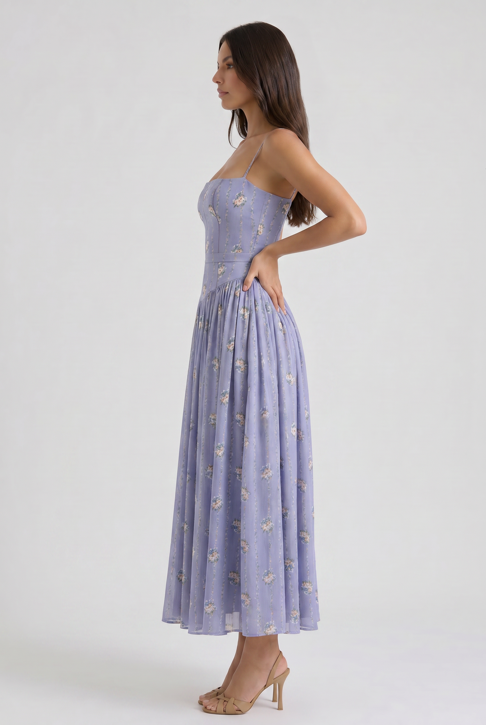 Evie - Flowing Floral Summer Dress