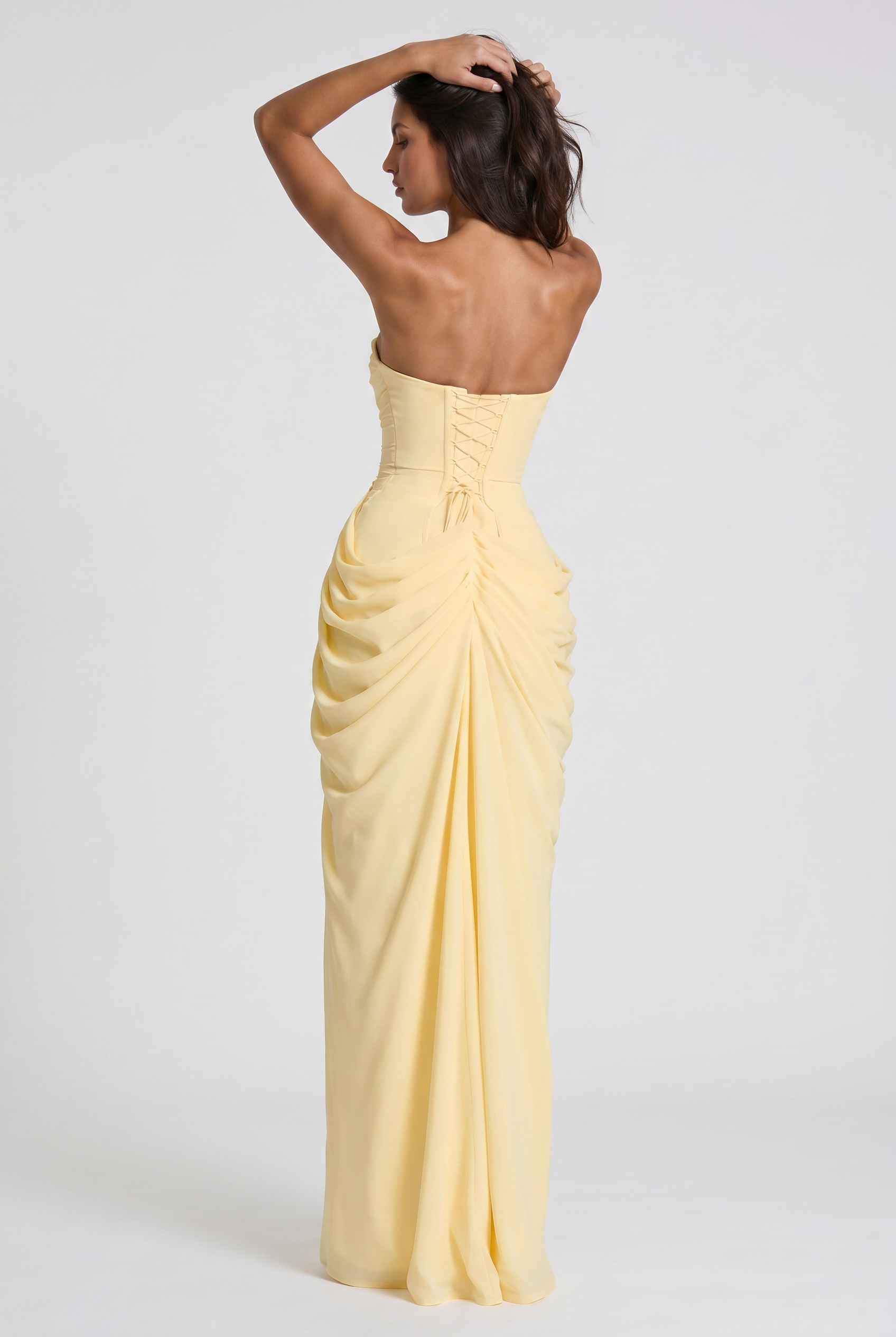 Emilia - Strapless Maxi Evening Dress