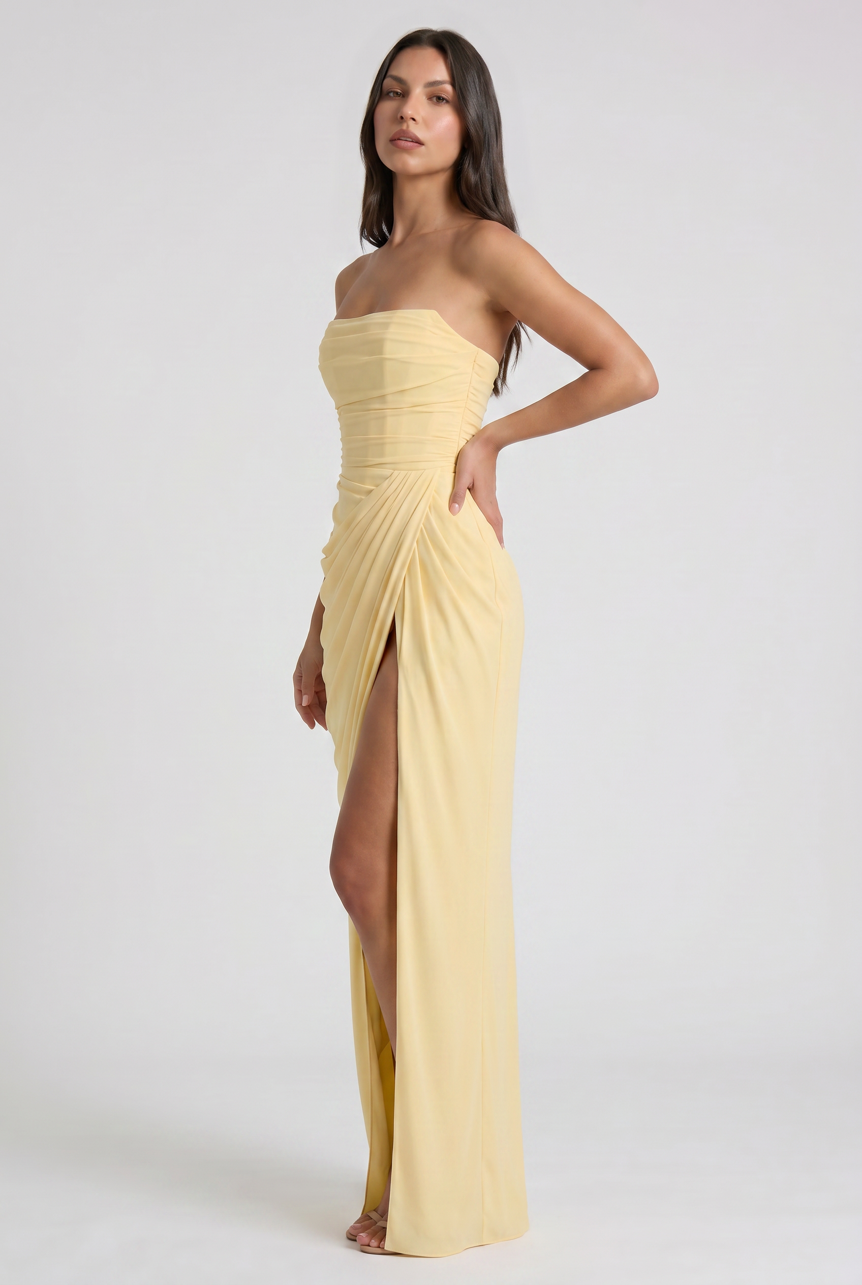 Emilia - Strapless Maxi Evening Dress