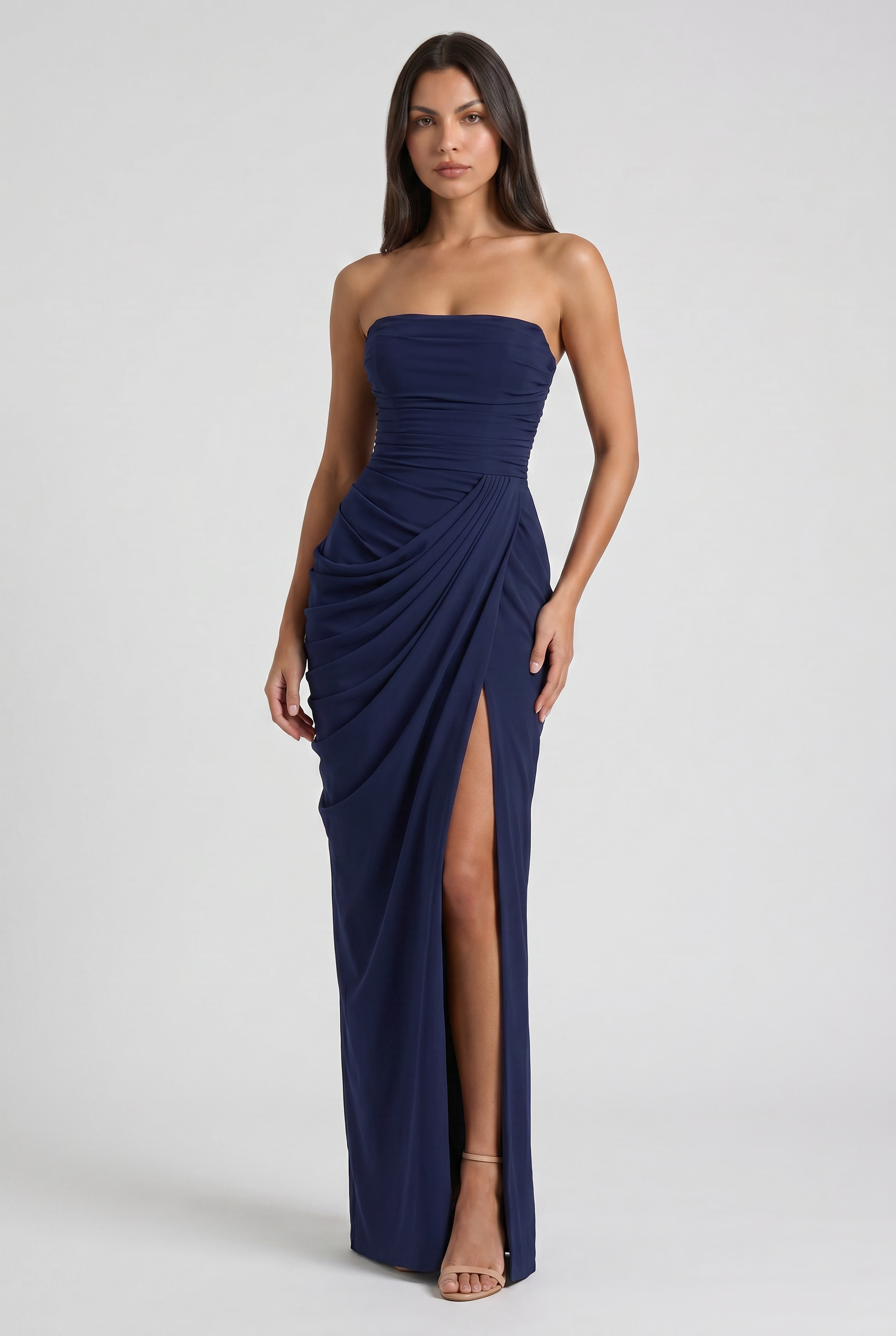 Emilia - Strapless Maxi Evening Dress