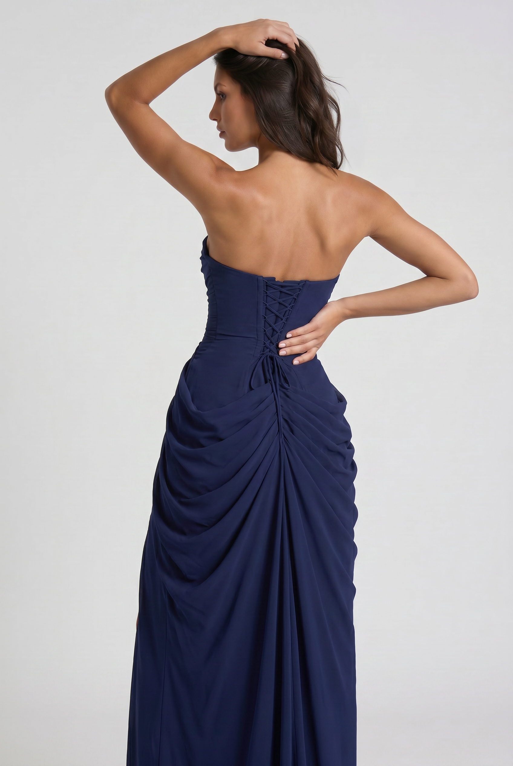 Emilia - Strapless Maxi Evening Dress