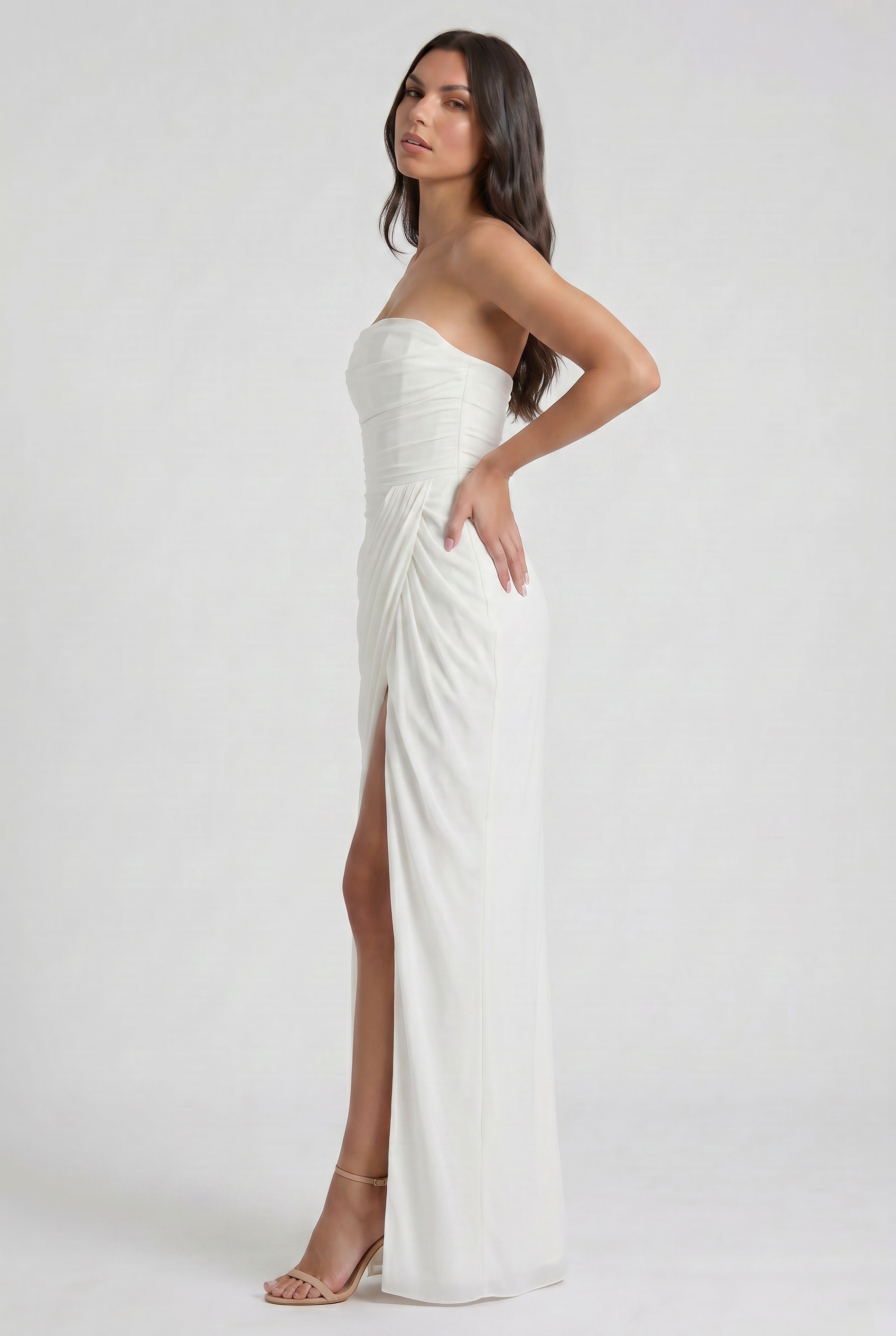 Emilia - Strapless Maxi Evening Dress