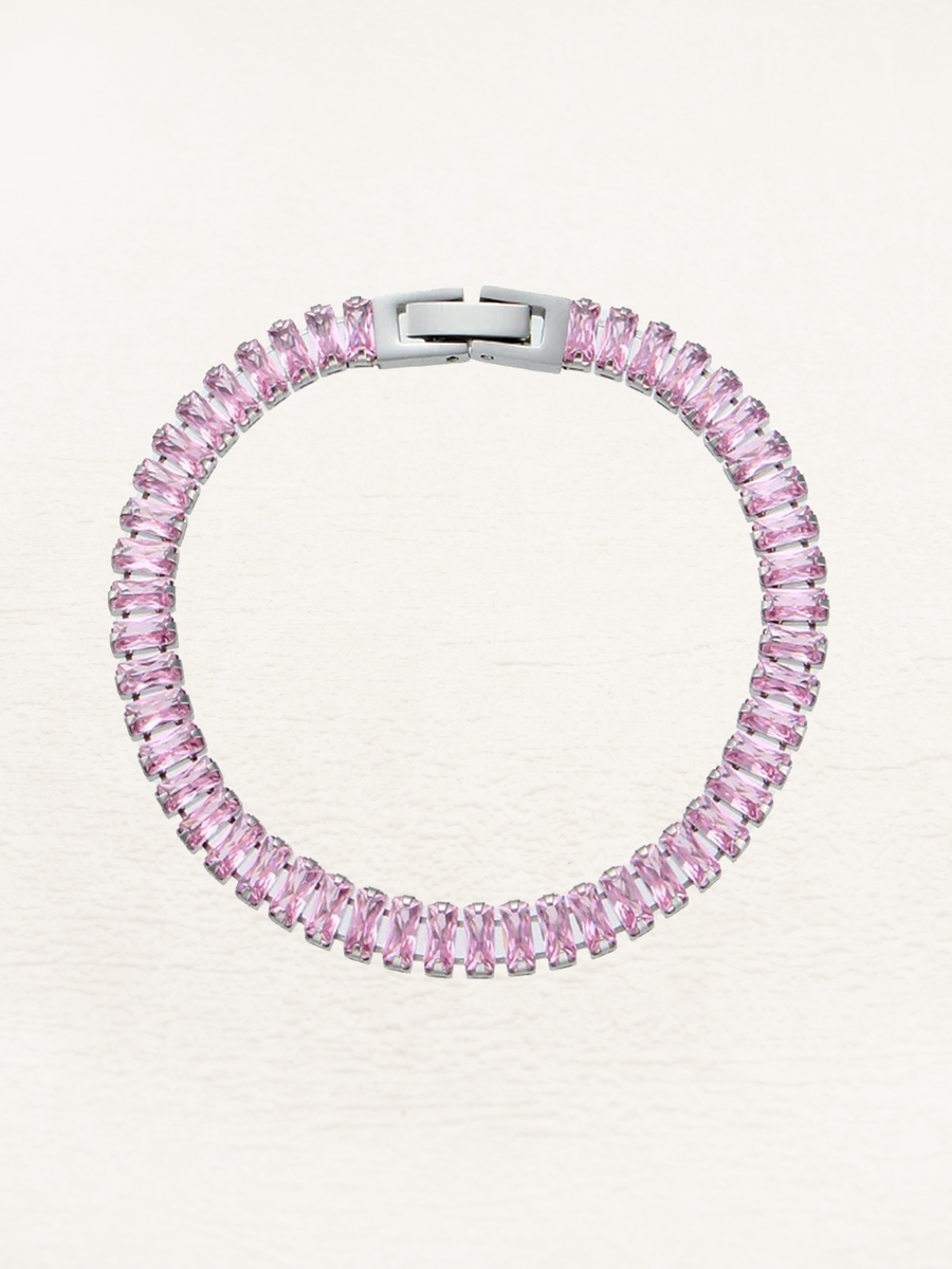 Pink Tennis Bracelet