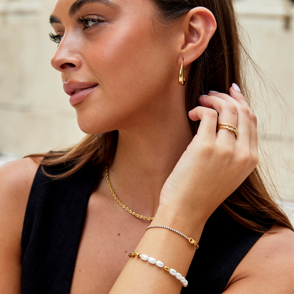 Crystal Gold Bracelet