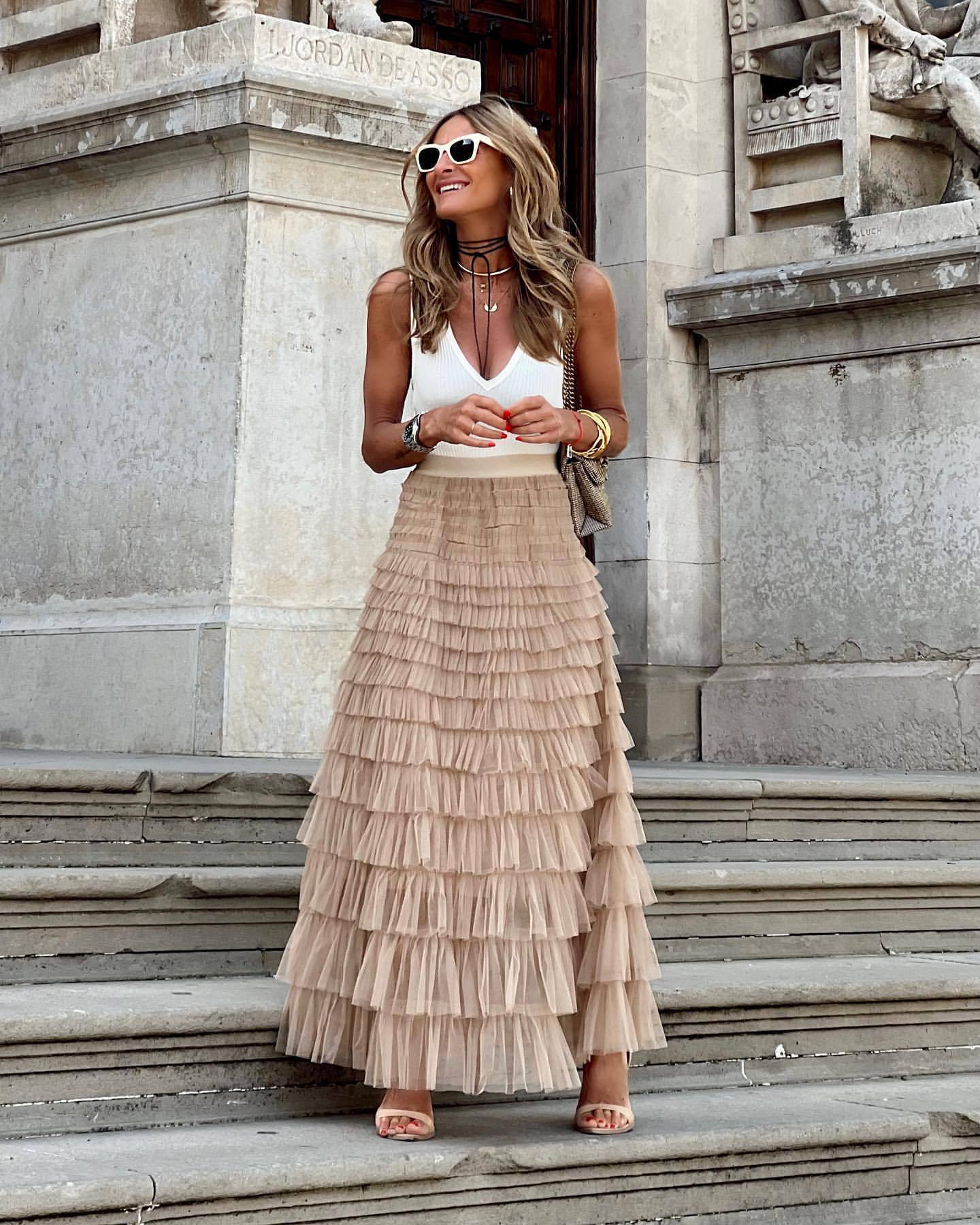 JOAN™ - Elegant Maxi Layered Cake Skirt