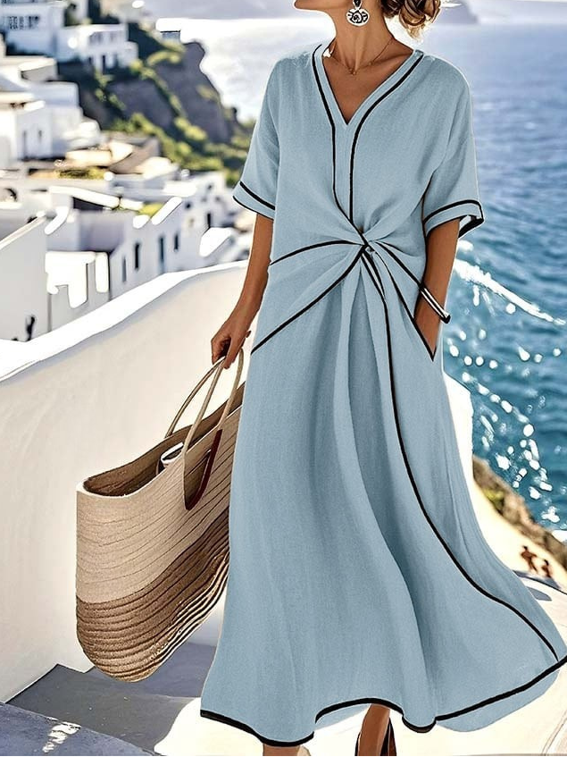 Moria™ – Elegant dress with a flattering waist and festive chic