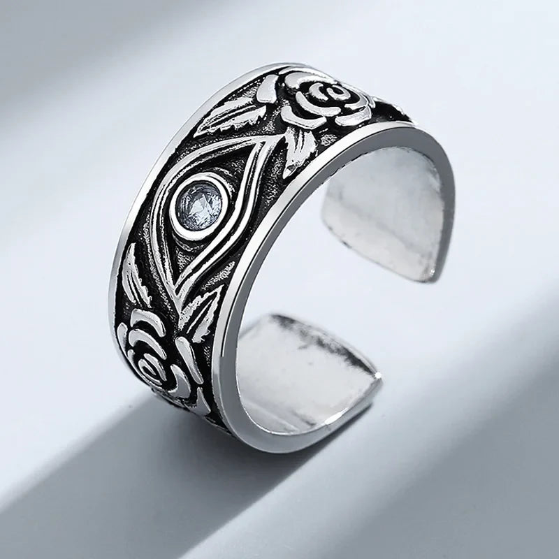 Eye Vintage Adjustable Ring Handmade