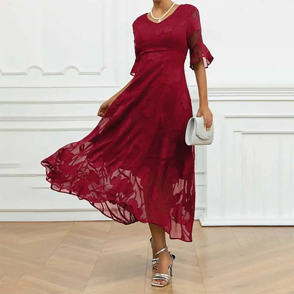 Celira™ Dress with Refined Floral Design