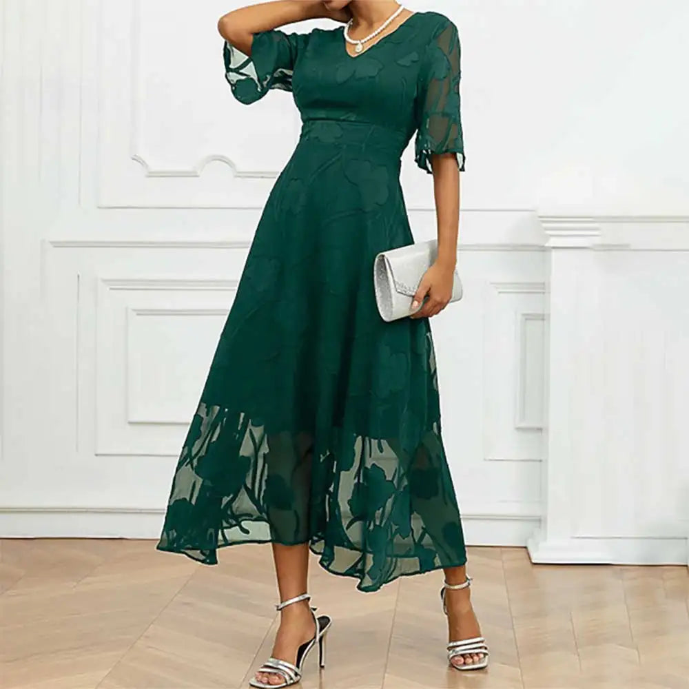 Celira™ Dress with Refined Floral Design