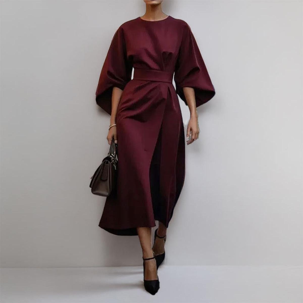 KATARZYNA | Maxi Dress with Kimono Sleeves