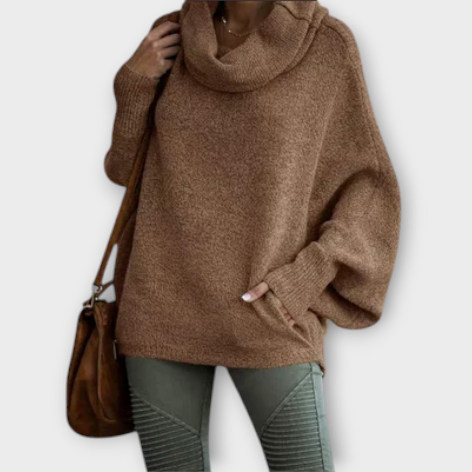 Ulrike - Elegant Women's Jumper in Tortoiseshell
