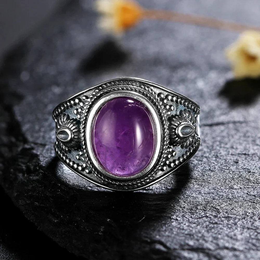 Amethyst 925 Silver Ring