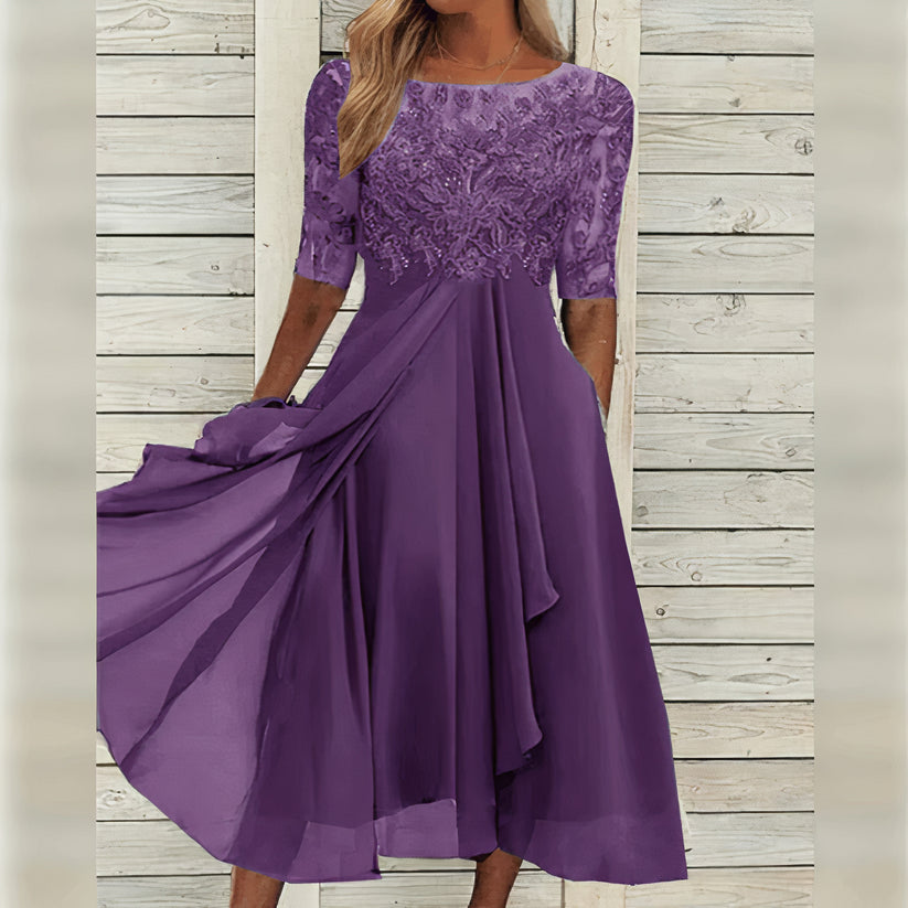 Puck™ – Elegant lace midi dress