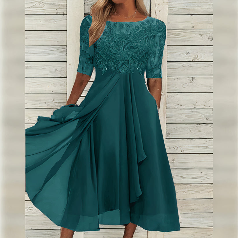 Puck™ – Elegant lace midi dress