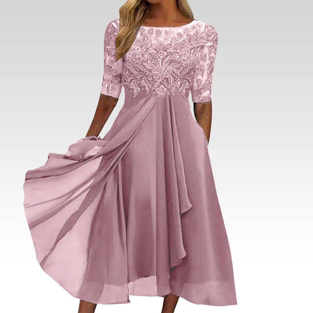 Puck™ – Elegant lace midi dress
