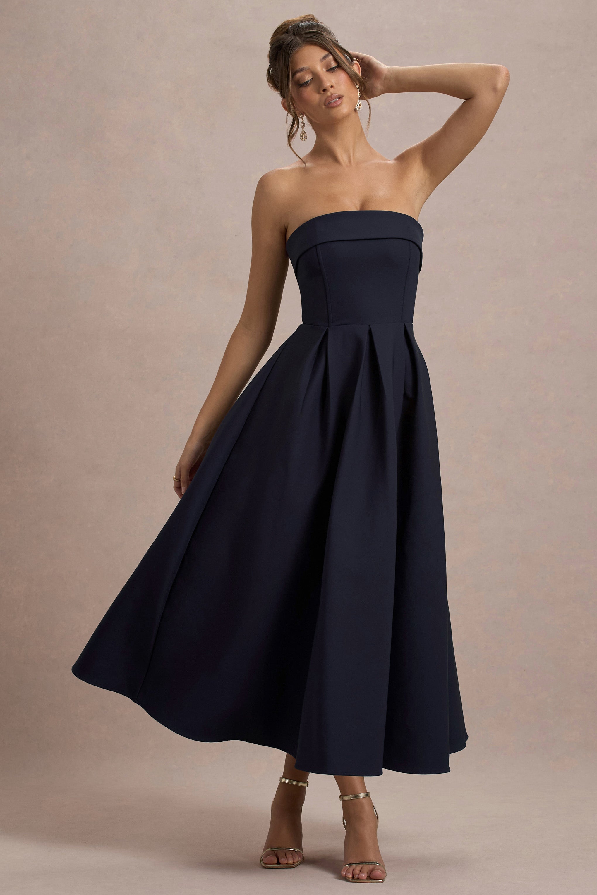 ANNE | Stylish Off-Shoulder Midi Dress