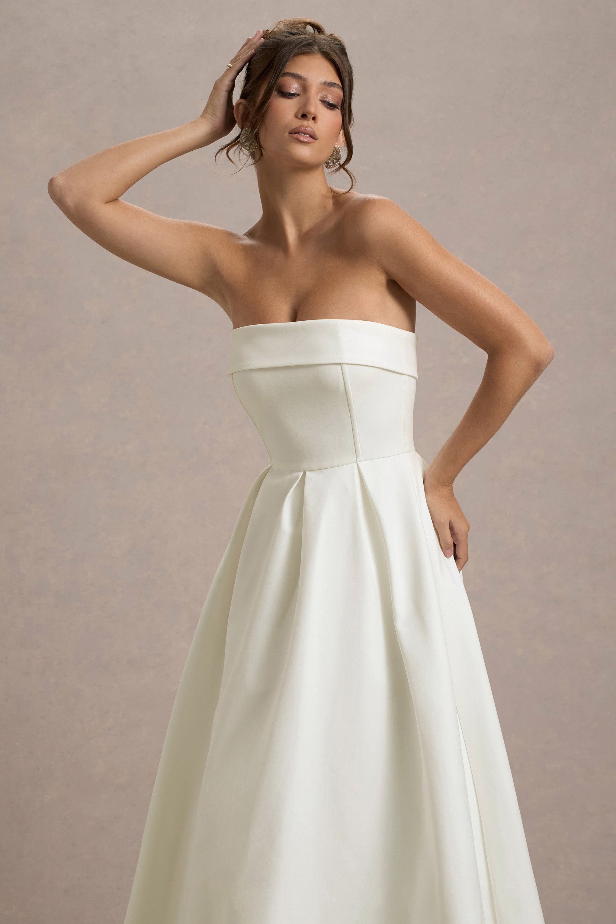 ANNE | Stylish Off-Shoulder Midi Dress