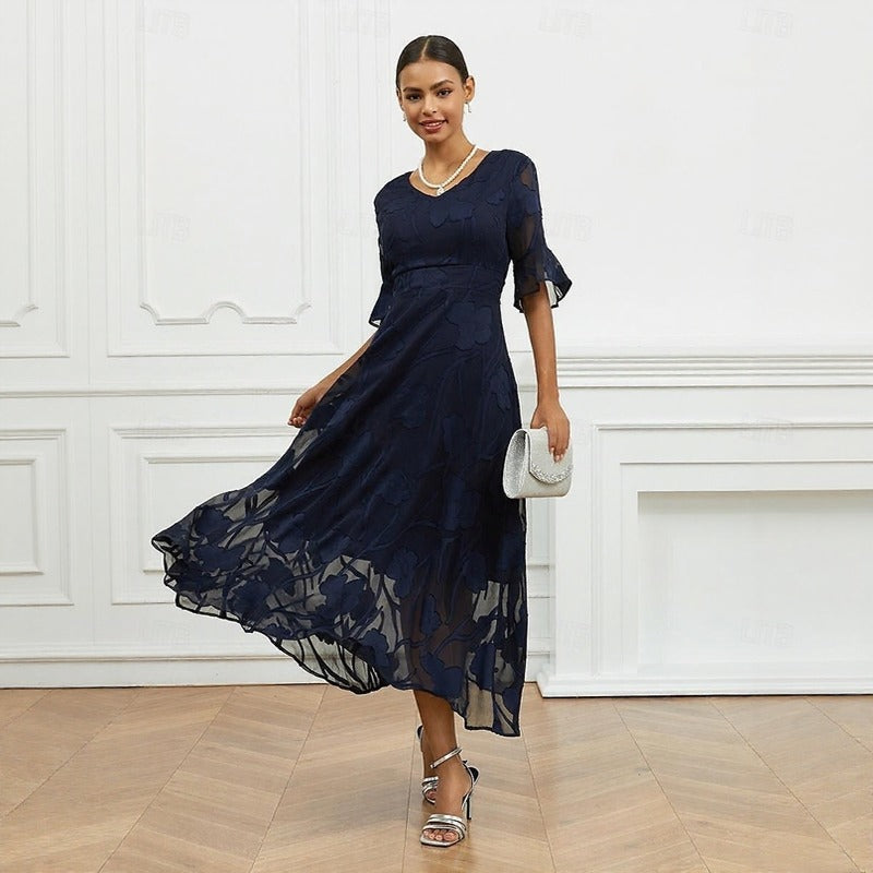 Celira™ Dress with Refined Floral Design