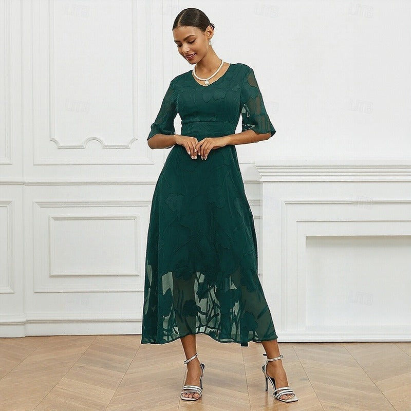 Celira™ Dress with Refined Floral Design