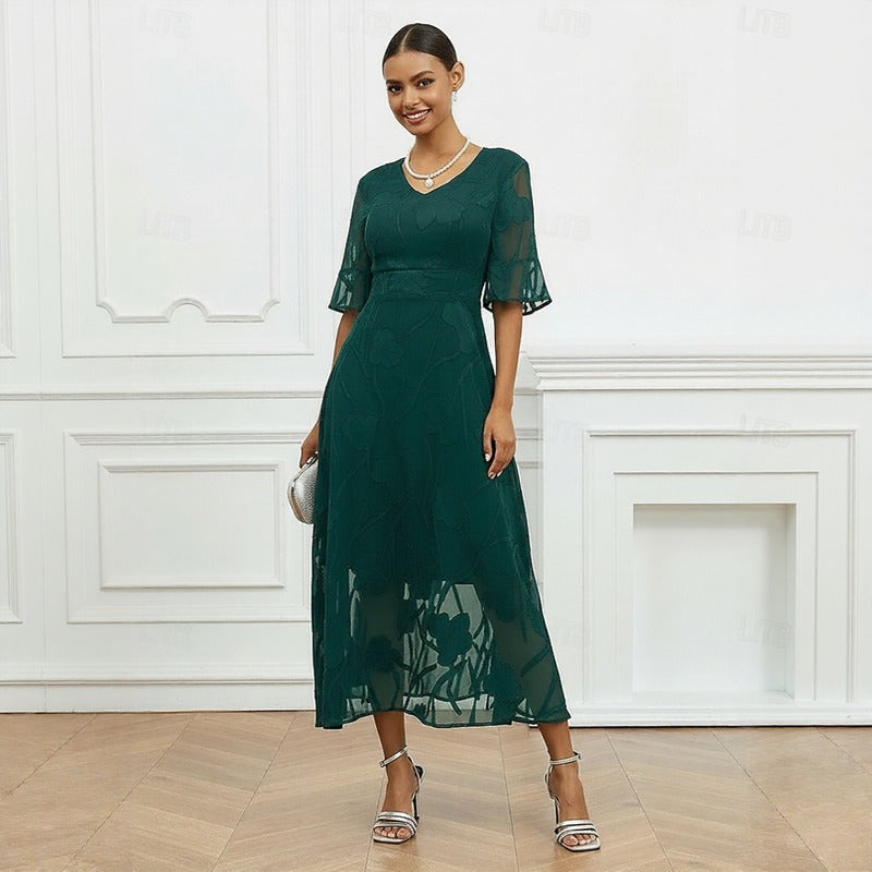 Celira™ Dress with Refined Floral Design