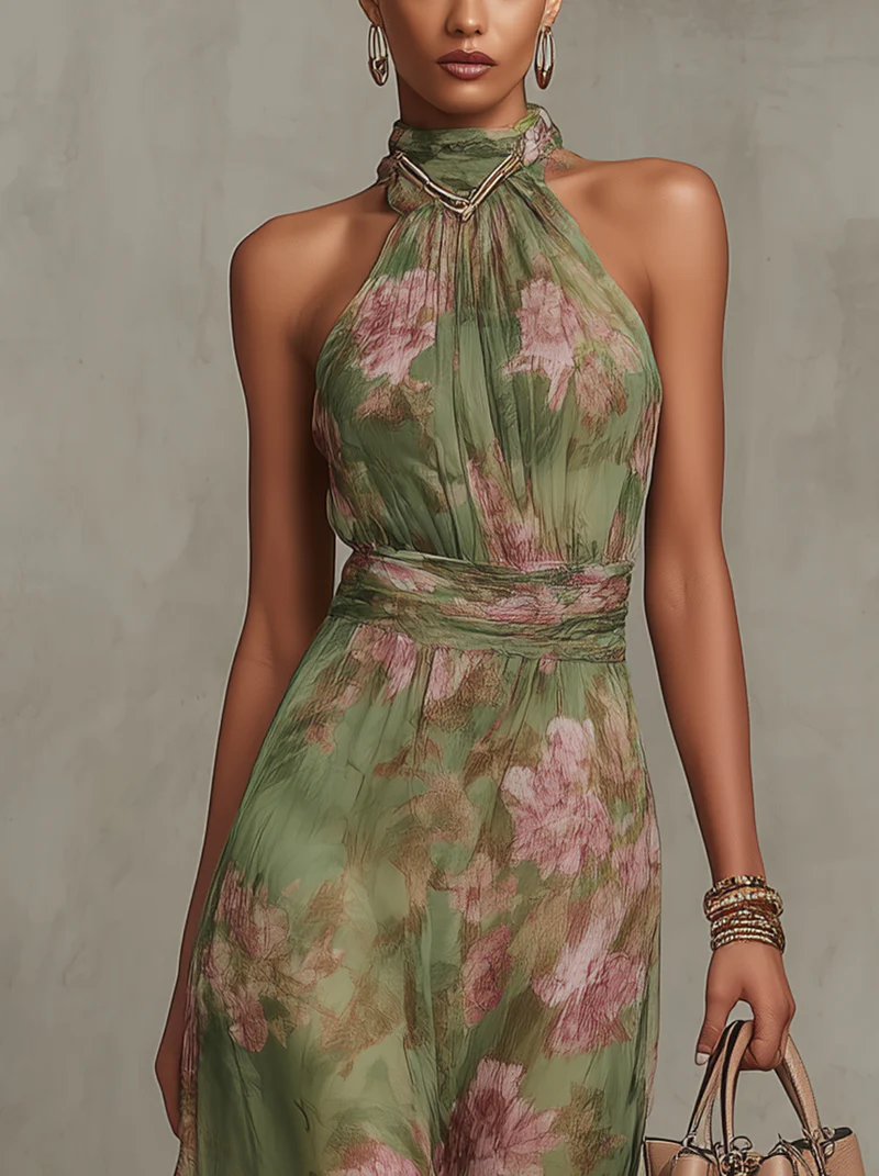 Serena | Long Chiffon Dress