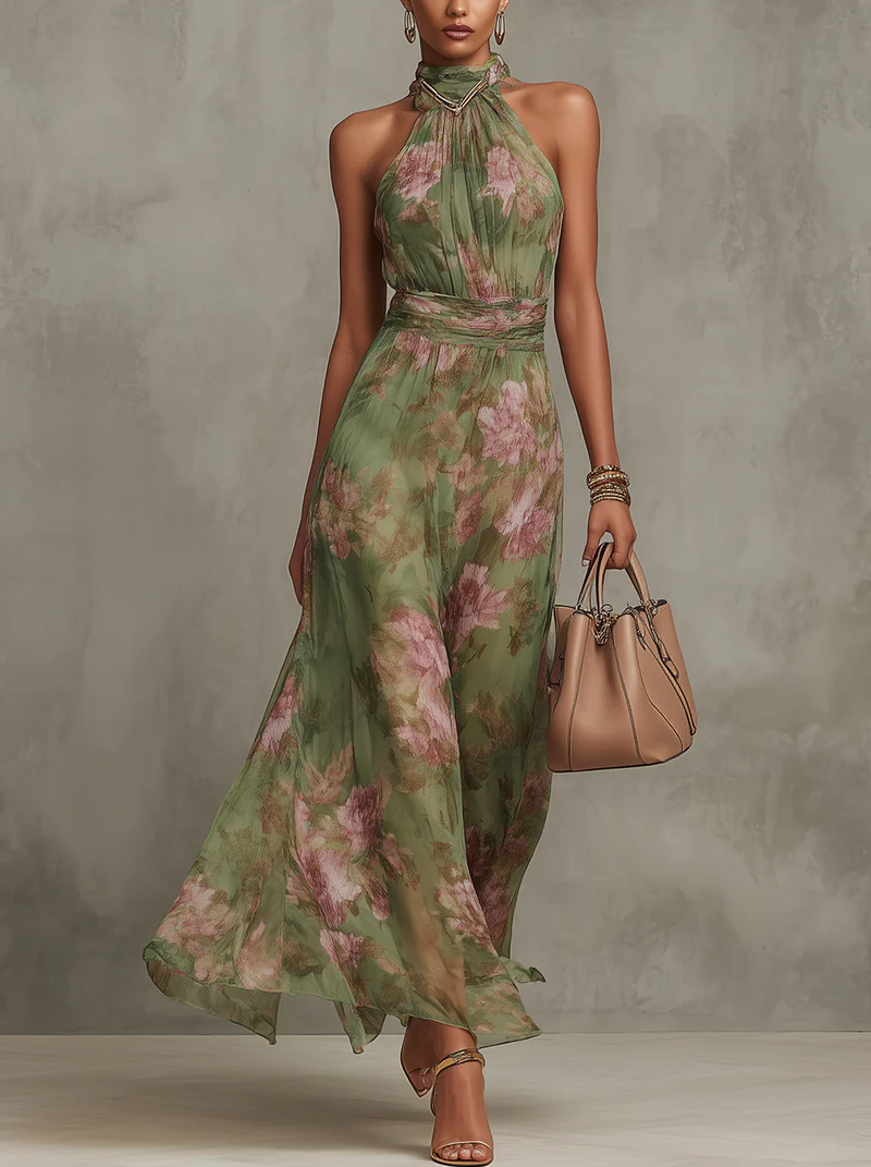 Serena | Long Chiffon Dress