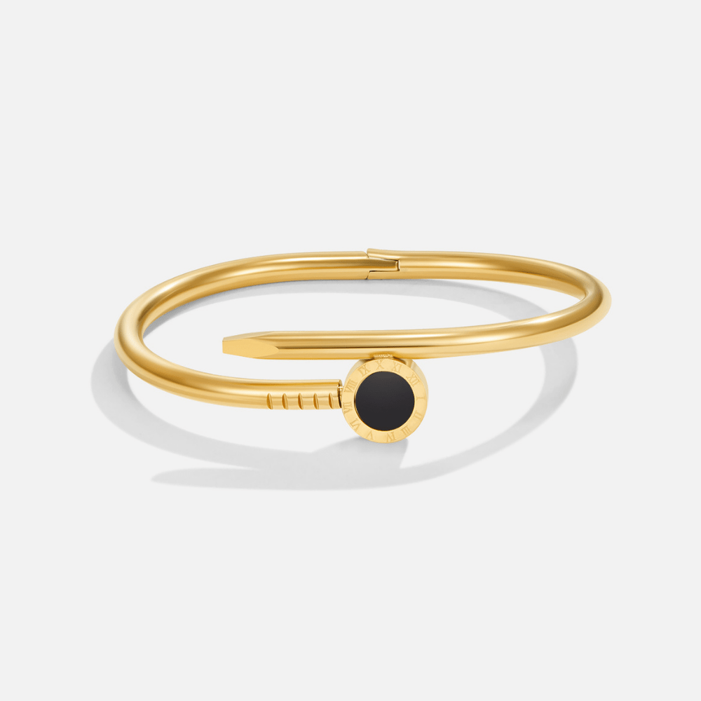 Gold Nail Bangle