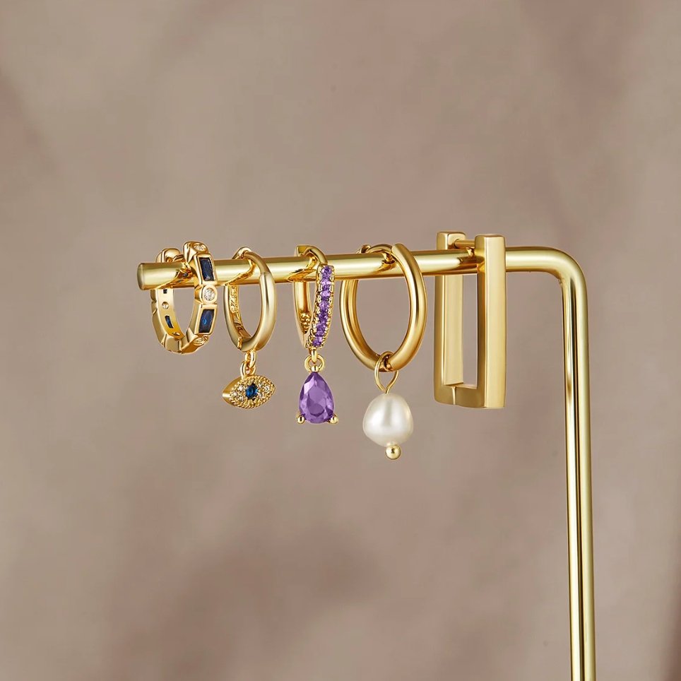 Eye luck earrings