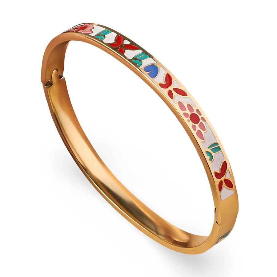 Red Butterfly Golden Bracelet