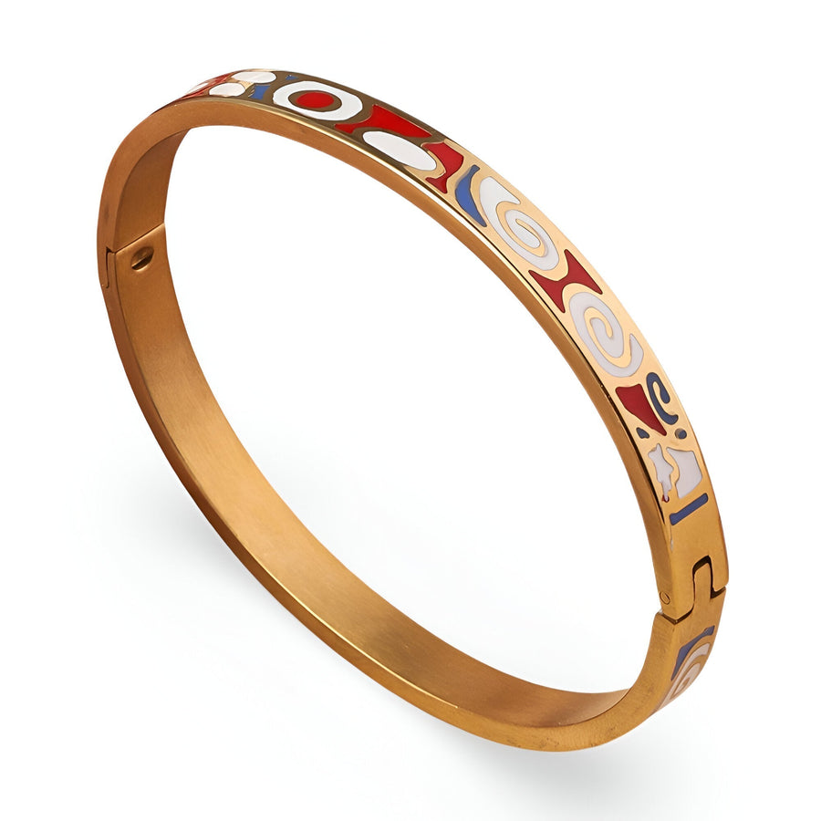 Turqoise and Red Golden Bracelet