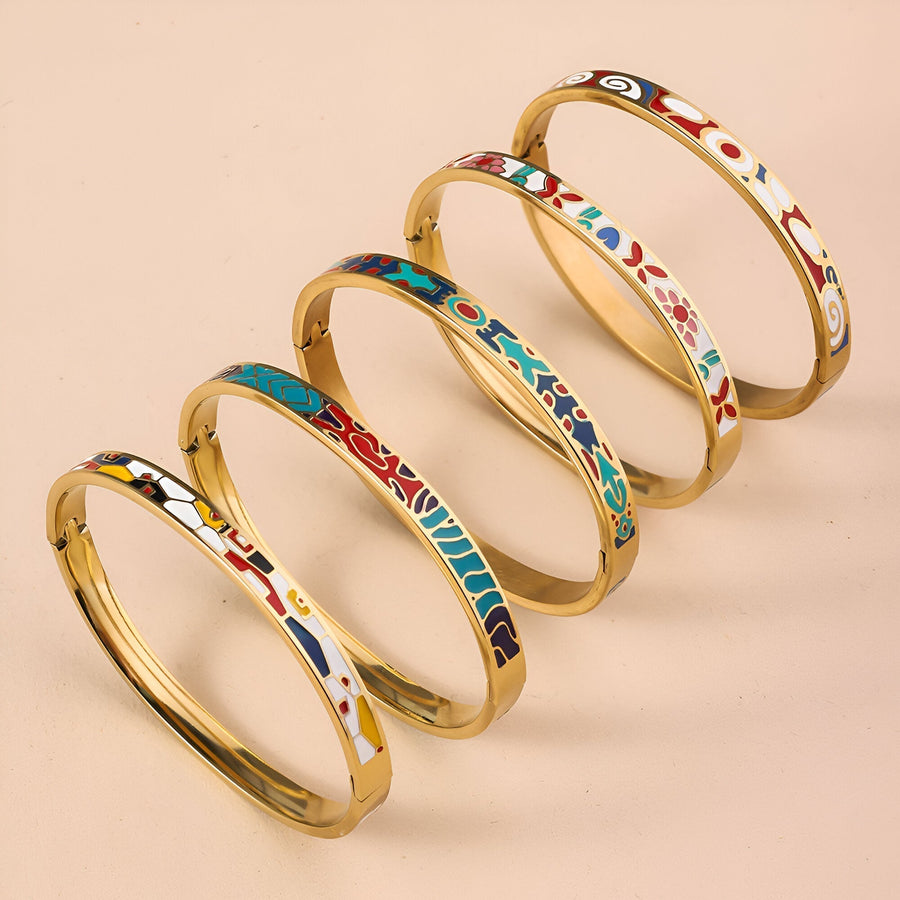 Turqoise and Red Golden Bracelet