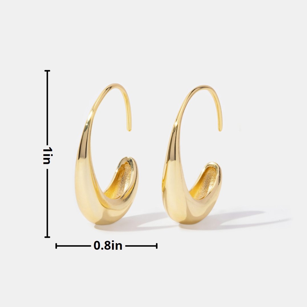 Drop Hoop Earrings