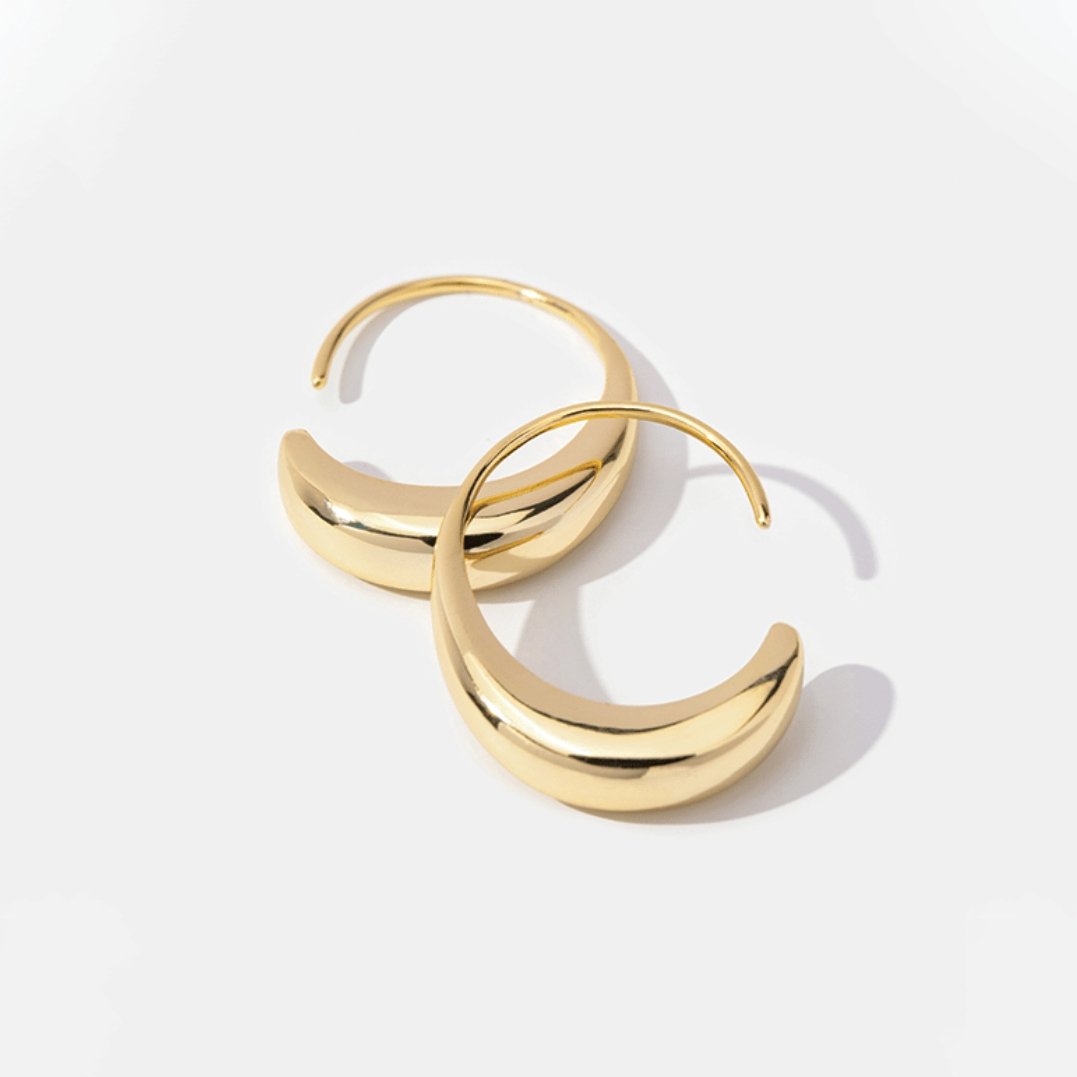 Unique Drop Hoop Earrings