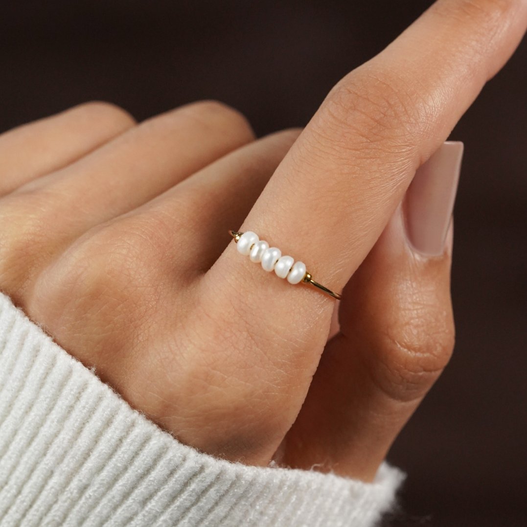 Natural Pearls Ring