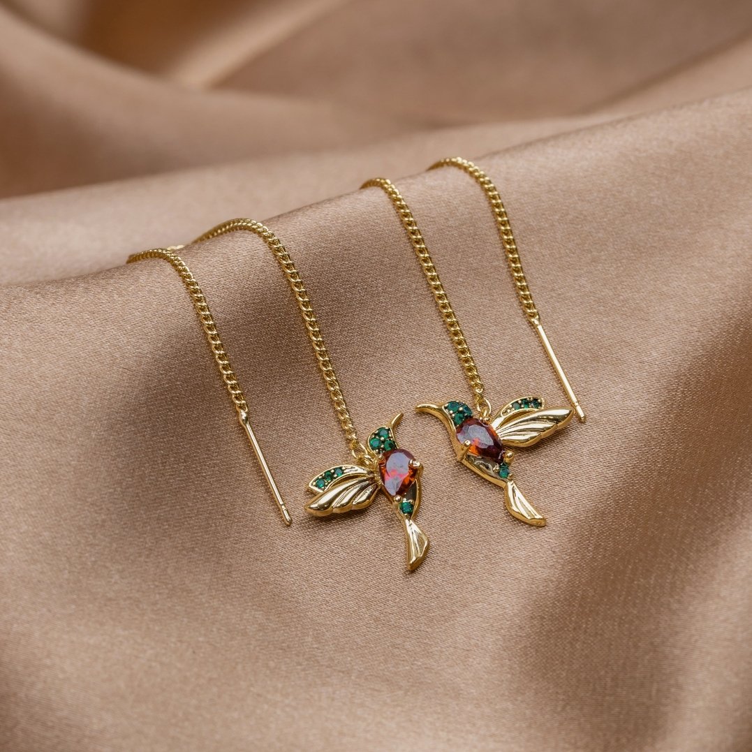 Chic Hummingbird design Earrings